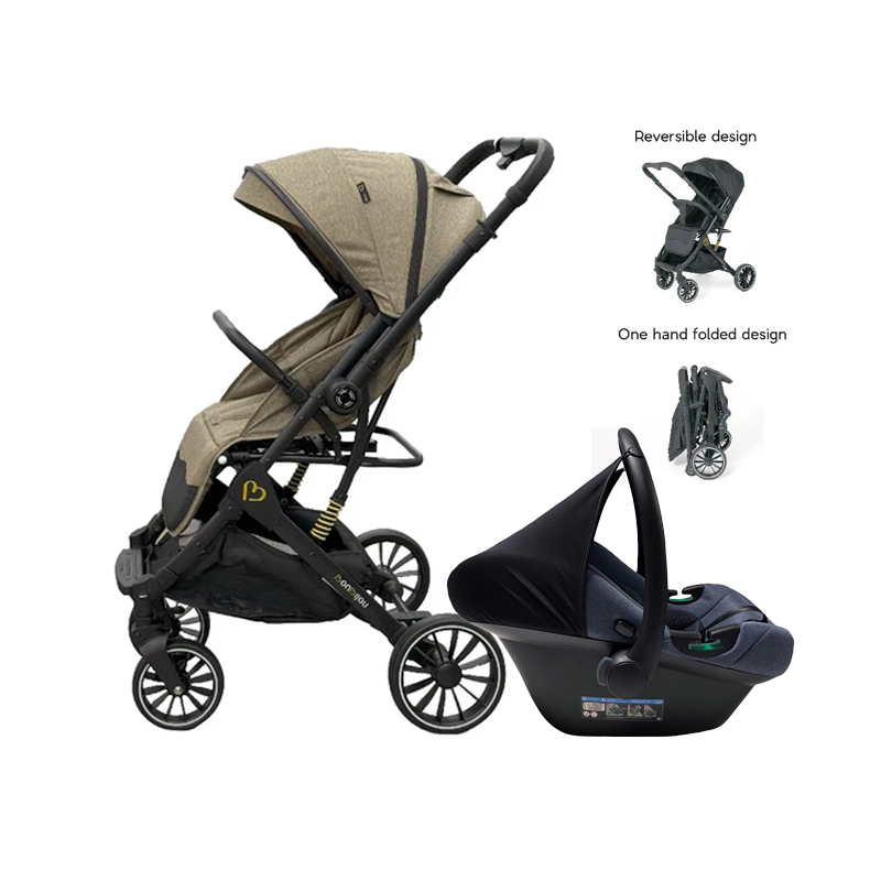 Bonbijou FLEXI-GO 2-Way Stroller + Infant Car Seat Bundle